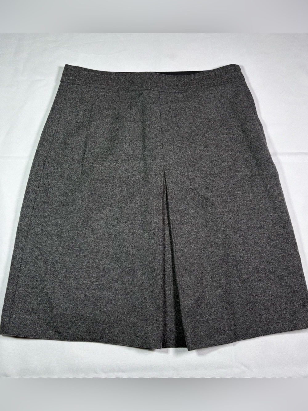 J.Crew Gray Wool Cashmere Blend A-Line Career Skirt Size 2